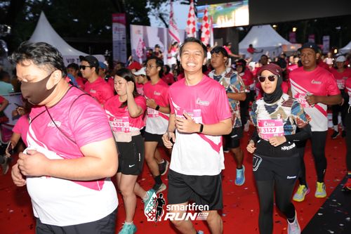 Race photo from Smartfren Run 2024