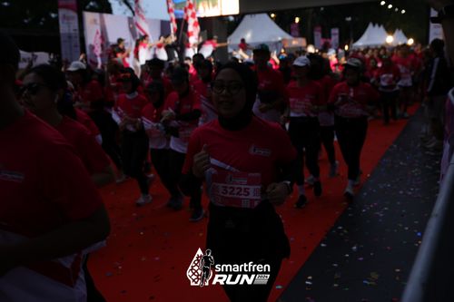 Race photo from Smartfren Run 2024