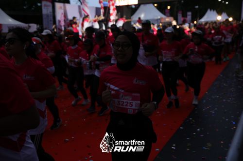 Race photo from Smartfren Run 2024