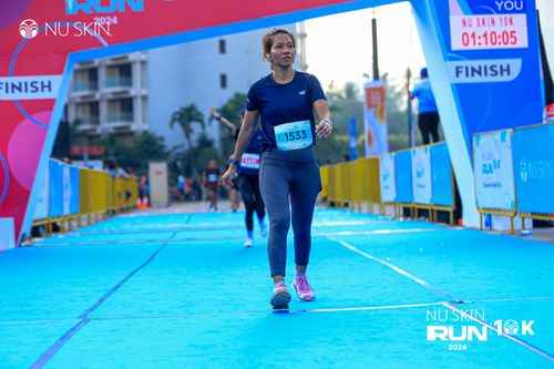Race photo from Nu Skin Run 10K
