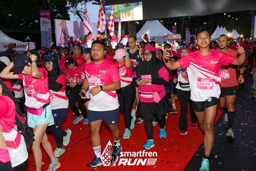 Race photo from Smartfren Run 2024