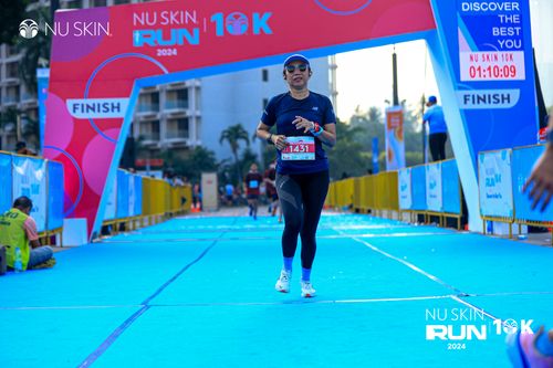 Race photo from Nu Skin Run 10K