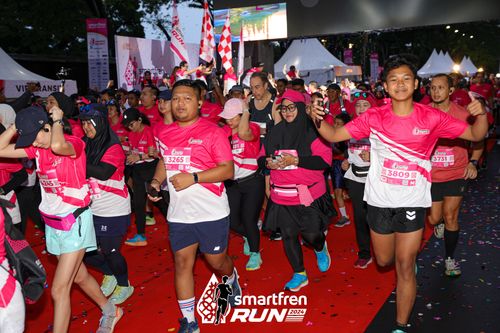 Race photo from Smartfren Run 2024