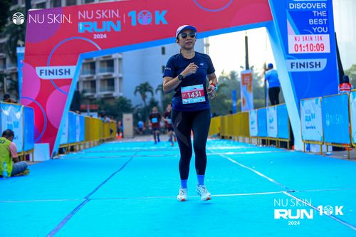 Race photo from Nu Skin Run 10K