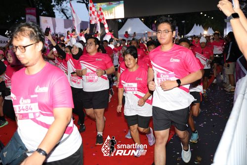 Race photo from Smartfren Run 2024