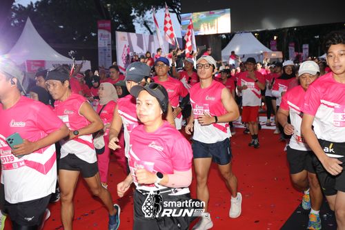 Race photo from Smartfren Run 2024