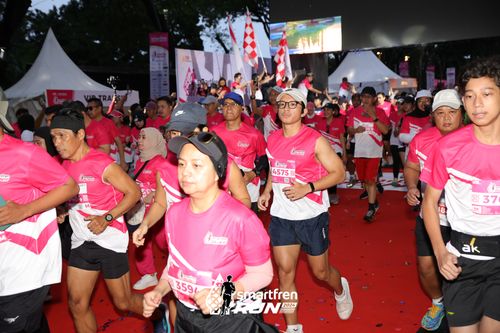 Race photo from Smartfren Run 2024