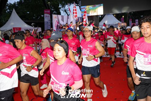 Race photo from Smartfren Run 2024