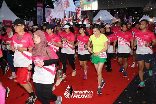 Race photo from Smartfren Run 2024