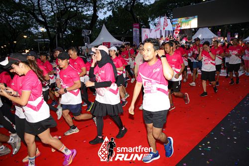 Race photo from Smartfren Run 2024