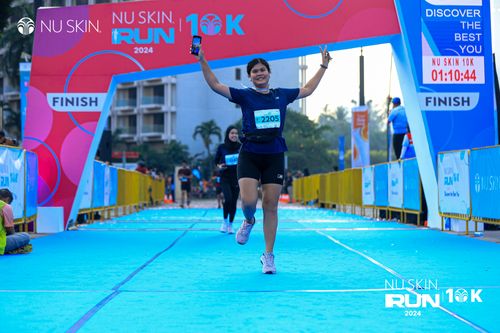 Race photo from Nu Skin Run 10K