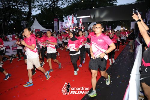 Race photo from Smartfren Run 2024