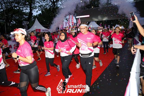 Race photo from Smartfren Run 2024