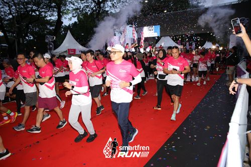 Race photo from Smartfren Run 2024