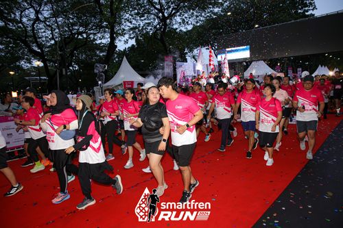 Race photo from Smartfren Run 2024