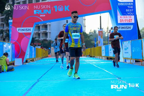 Race photo from Nu Skin Run 10K