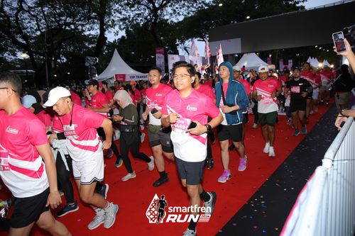 Race photo from Smartfren Run 2024
