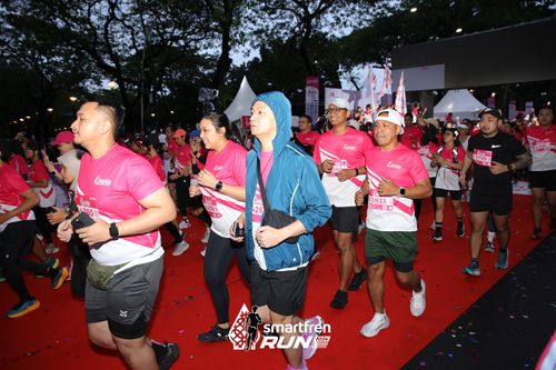 Race photo from Smartfren Run 2024