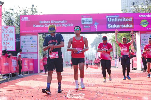 Race photo from Smartfren Run 2025 