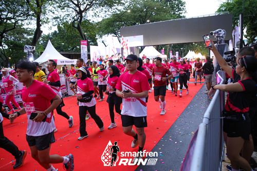 Race photo from Smartfren Run 2024