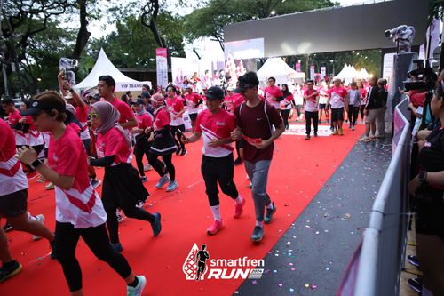 Race photo from Smartfren Run 2024
