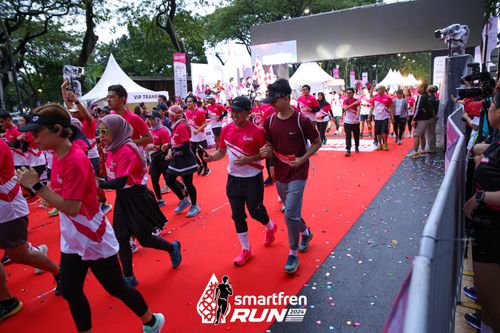Race photo from Smartfren Run 2024