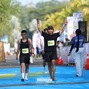 Race photo from BOGORUN 2026