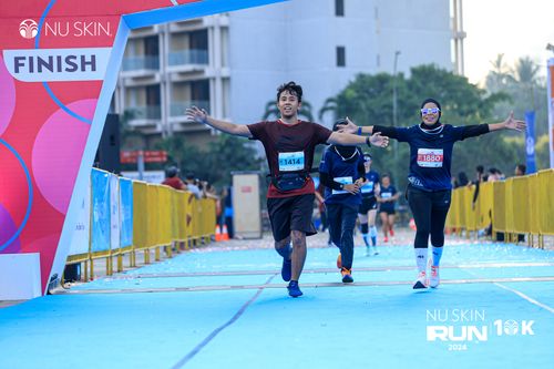 Race photo from Nu Skin Run 10K