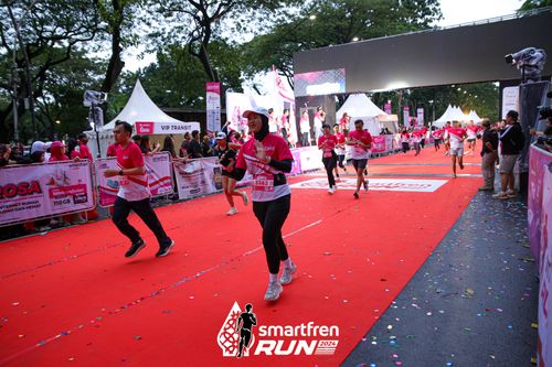 Race photo from Smartfren Run 2024