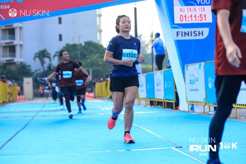 Race photo from Nu Skin Run 10K