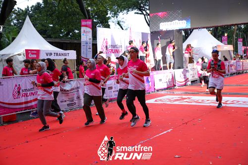 Race photo from Smartfren Run 2024