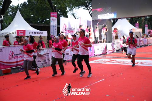 Race photo from Smartfren Run 2024