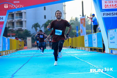 Race photo from Nu Skin Run 10K