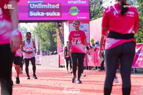 Race photo from Smartfren Run 2025 