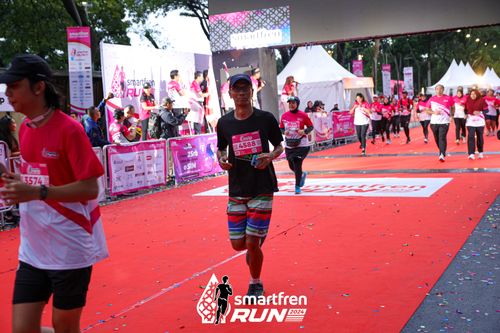 Race photo from Smartfren Run 2024
