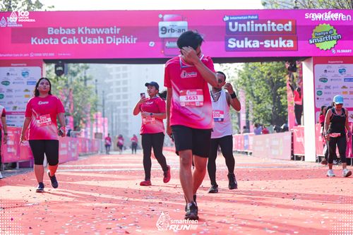 Race photo from Smartfren Run 2025 