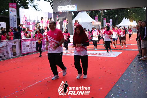 Race photo from Smartfren Run 2024