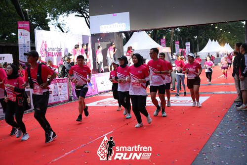 Race photo from Smartfren Run 2024