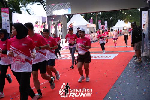 Race photo from Smartfren Run 2024