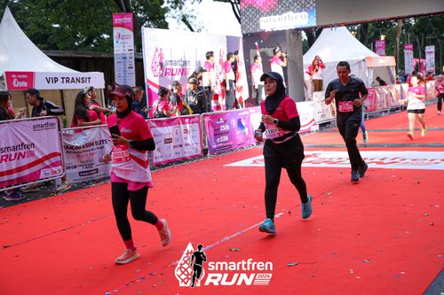 Race photo from Smartfren Run 2024