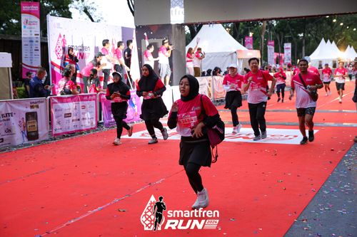 Race photo from Smartfren Run 2024