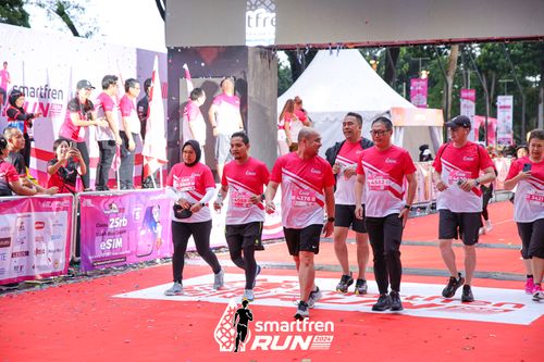 Race photo from Smartfren Run 2024