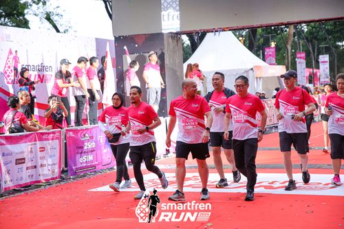 Race photo from Smartfren Run 2024