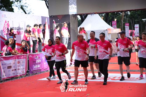 Race photo from Smartfren Run 2024