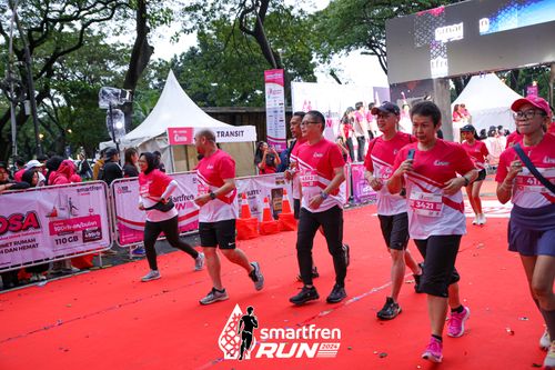 Race photo from Smartfren Run 2024