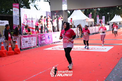 Race photo from Smartfren Run 2024