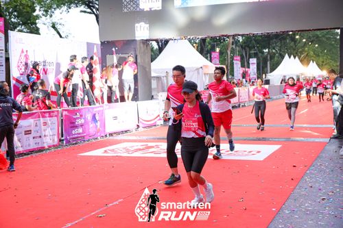Race photo from Smartfren Run 2024