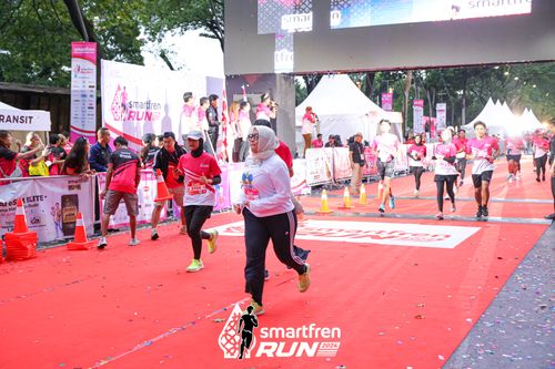 Race photo from Smartfren Run 2024