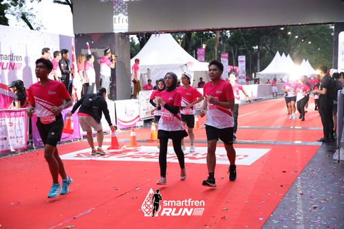 Race photo from Smartfren Run 2024