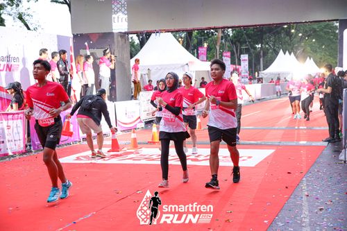 Race photo from Smartfren Run 2024